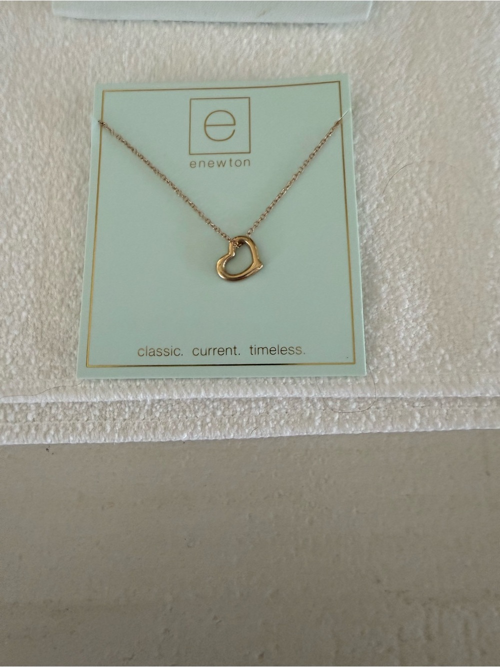 Newton 16”Gold Heart Pendant Necklace
